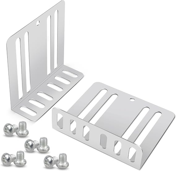 NuIth Double DIN Installation Kit, Universal Fit Metal Radio/DVD Player/Fitting Cage Mounting Bracket, Car Stereo Mounting Frame W/ Screws, 2.8x3x0.9 Inches