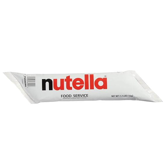 Nutella Hazelnut Spread Piping Bags, 6 Bags, Baking Supplies, Great For Restaurants And Bakeries, 211.2 Oz Total