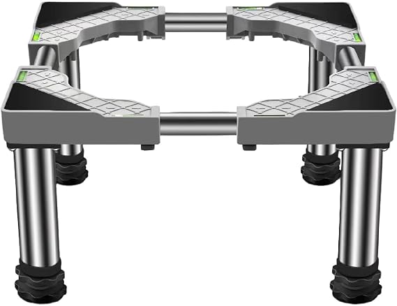 Base for Fridge Base Versatile Removable Dishwasher Stand for Fridge Dryers and Freezers Cabinets and Static Household Appliances Loading Gray (L/W 17.7-25.5 in,H 5.9 in)