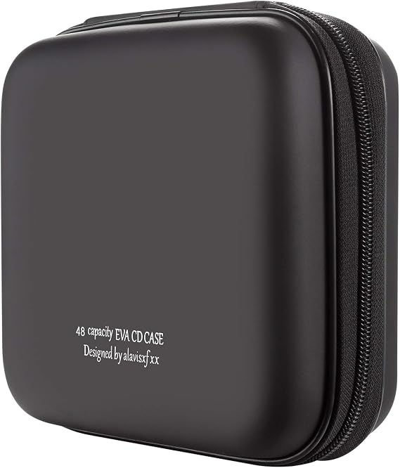 CD Case, 48 Capacity Hard EVA Protective Blu-ray CD Organizer