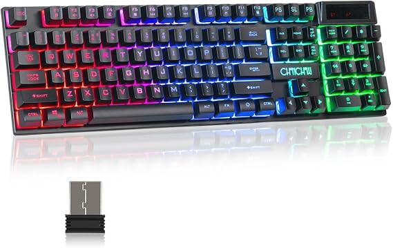 Wireless Gaming Keyboard for PC PS4 PS5 Xbox One Laptop,Teclado inalambrico