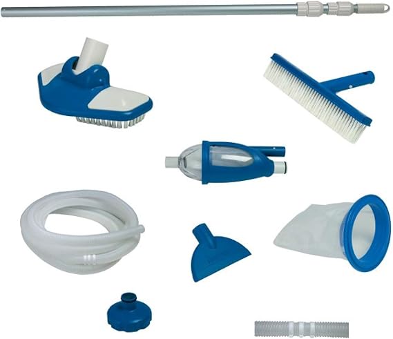 Intex Pool Maintenance Kit (Color May Vary) Bundled with Replacement Pump Hose for 1,500 GPH Intex Pumps, Saltwater Systems, Sand Filters, 2 Pack