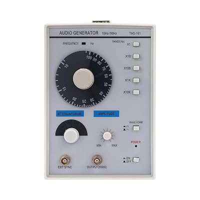 Professional Upgraded Signal Generator, 10 Hz~1 MHz High Precision Function Signal Generator, Low-Frequency Signal Generator TAG-101 110V