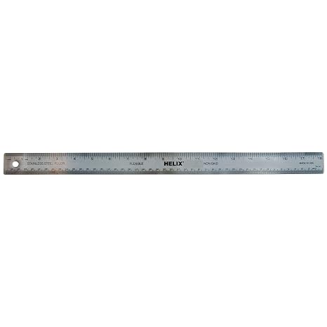 Helix Stainless Steel Ruler 18 Inch / 45cm (13018)