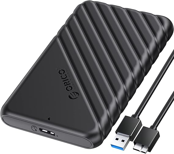 ORICO USB3.0 2.5 inç Hdd 6TB Ssd Harici Slim Harddisk Kutusu, Siyah