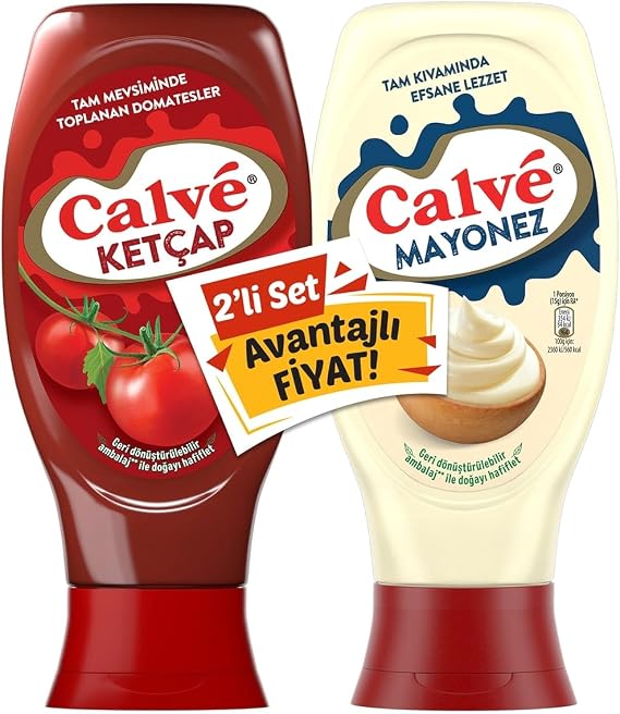 Calve Ketçap Mayonez Orta Set 810 g