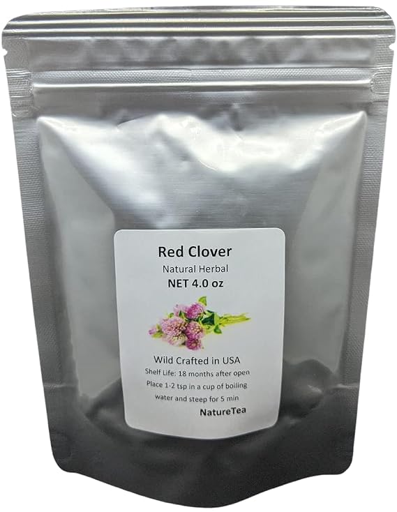 Red Clover Tops - Dried Trifolium pratense Flower C/S by Nature Tea (4 oz)
