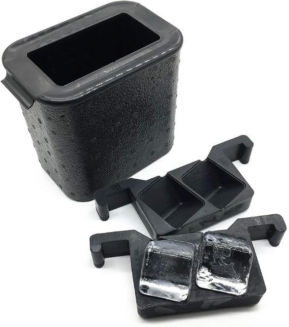 Crystal Clear Ice Cube Maker - Makes 2 Two Inch Cubes - Craft Ice Mold