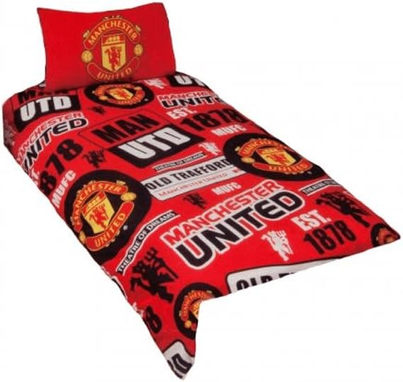 Manchester United F.C. Manchester United Official Patch Single Duvet Set Multi-Colour