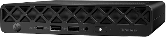 HP EliteDesk 8 G1i Desktop Mini Computer - Intel Core Ultra 5 235T - vPro Technology - 16 GB DDR5 SDRAM - 512 GB SSD - Jack Black - Intel Q870 Chip - Windows 11 Pro - English Keyboard