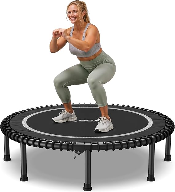 BCAN BT2 Mini Rebounder Trampoline for Adults|Bungee|No Handle|FED Fitness