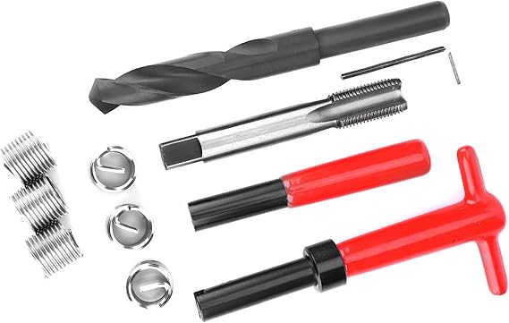 drill time sert kit n 2200 17×11×3 11pcs thread repair kit stainless steel drill wrench tap insertion tool m16x1. 5 helical threaded inserts https:t5807066 threaded conventional