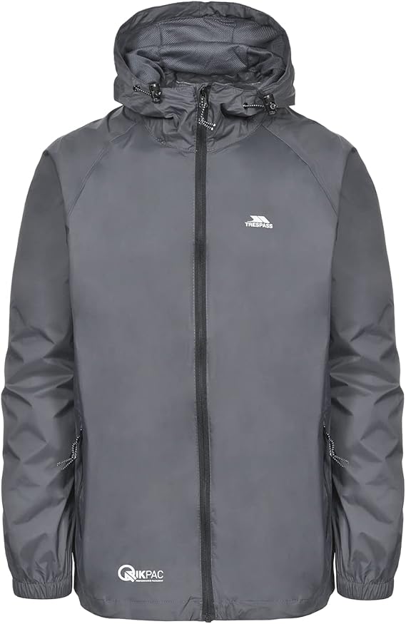 Trespass Unisex Waterproof Packaway Jacket Qikpac