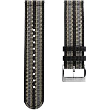 WatchGecko RidgeFlex British Military Watch Strap, Multi Colours, 20mm, 22mm