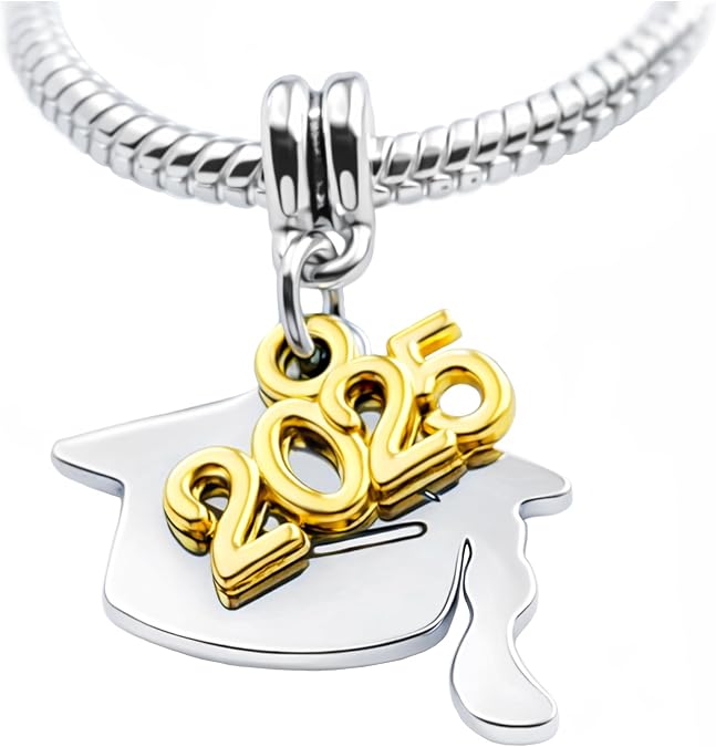 LaBenie Dangle Graduation Cap Charm Bead