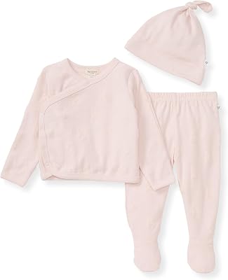 Burts Bees Baby baby-girls Unisex Baby Take Me Home Set, 3-piece Top, Pant, and Hat Bundle