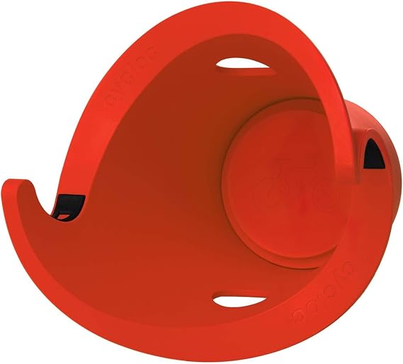 Cycloc Solo - Wall Mount Bike Storage Rack – Vertical and Horizontal Cycle Storage - Orange