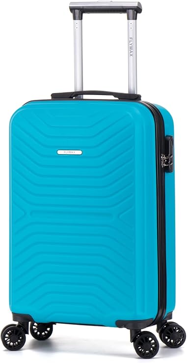55x35x20 Cabin Suitcase Carry on Suitcase Hard Shell Hand Luggage Cabin Bag Case Approved For Ryanair EasyJet 2 Small Fits 8kg 10kg 35 Litre Capacity + 3 Digit Lock + Telescopic Handle Cabin Luggage