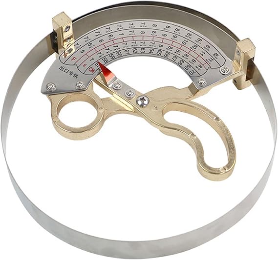Hat Ruler,Stainless Steel Cap Ruler Scissor Type with Clear Scale,Hand Held Milliners Sizer Cap Hat Size Measuring Tool for Accurate Hat Making and Sizing in Millinery Industry(57—70cm)
