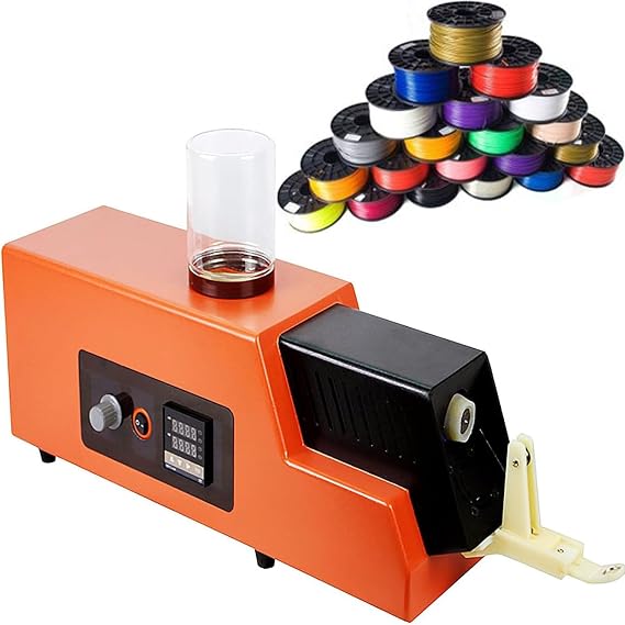 Coil Winding Machine,3D Print Filament Extruder Machine,3D Printer Filament Recycler Machine, Adjustable Speed, 300mm/min~650mm/min (Speed Adjustable), for PLA, ABS, PVA Materials(Extruders)