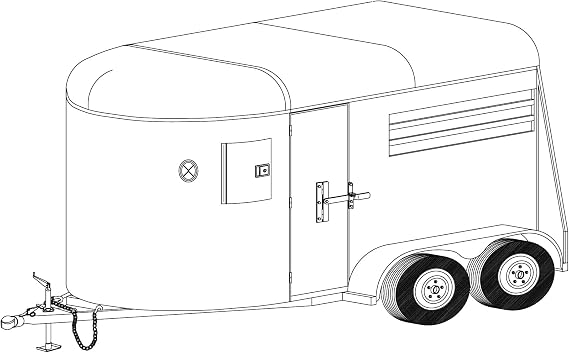 12HR - 6' x 12' 2 Horse Tandem Trailer DIY Master Plan - 22 How-to Steps Blueprint Paper - Engineer Approved