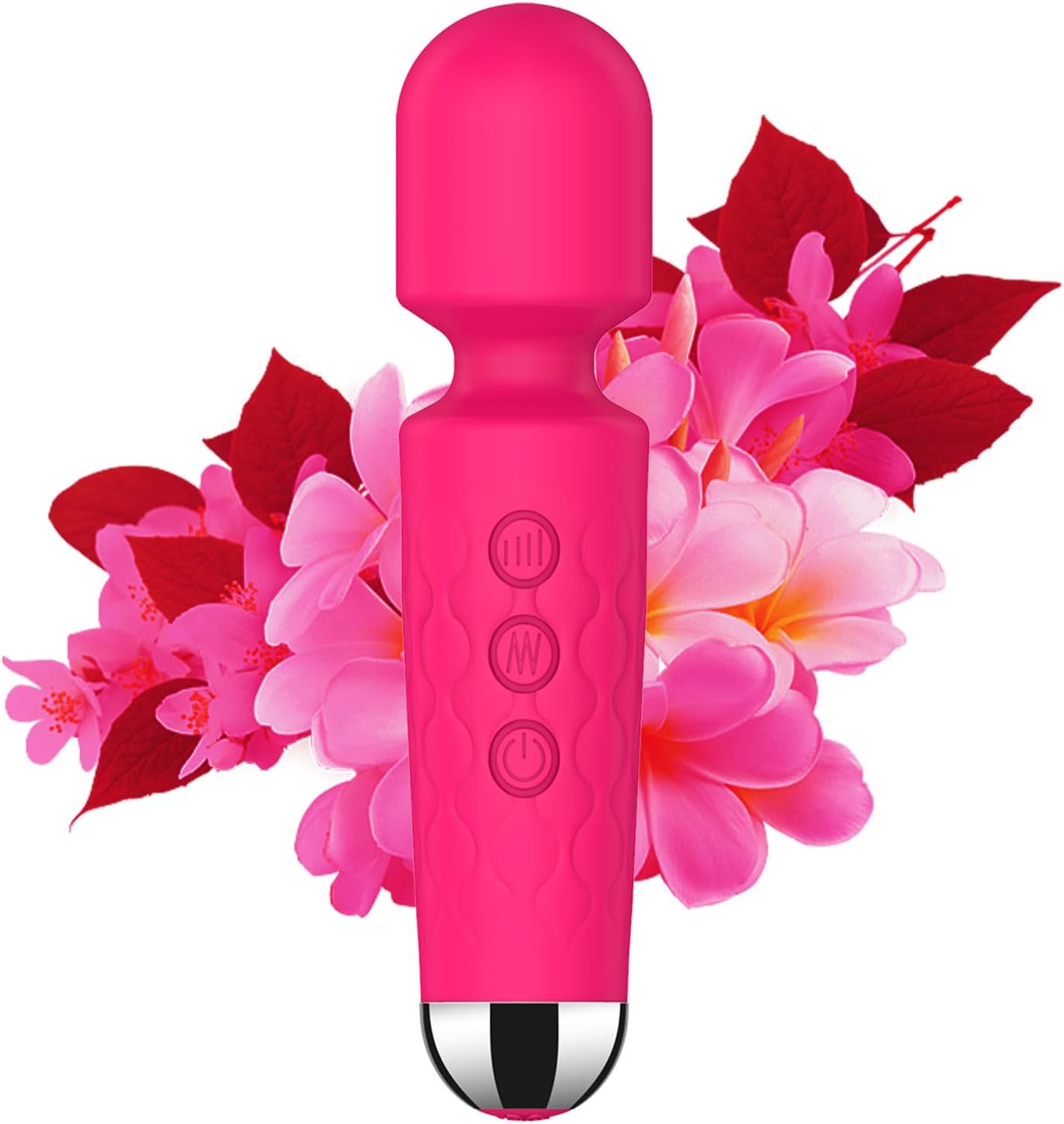 Portable Cordless Body Muscle Massager Multiple Speeds and Modes Neck Relief Waterproof Rose