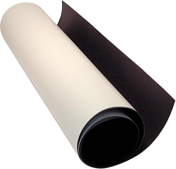 MAG-Mate MRS030X2437X001 Flexible Magnet Sheets, Strong Magnetic Sheet, Great for Sign-Making, Customizable Magnets, Versatile Magnetic Strips, White Surface