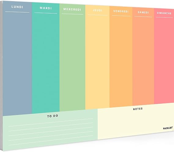 Planificateur Organisateur Hebdomadaire A4 Sans Date - Planification de Bureau - Weekly Planner - Agendas, Planificateurs et Calendriers de Design