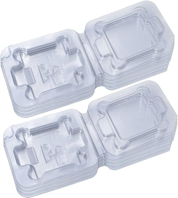 MEETOOT 14pcs Universal CPU Protection Box 5.5x6.5cm Computer CPU Case Tray Flip Top Container LGA1150 / 1151/1155/1156 i3 i5 i7 CPU Intel Protector Cover