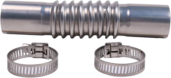 24mm 排気管チューブストレートコネクター クランプ付き Webasto Eberspacher ディーゼルエアヒーター対応