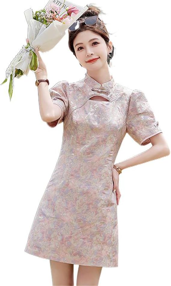 Aoleaky Sleeveless Chinese Qipao, Retro Summer