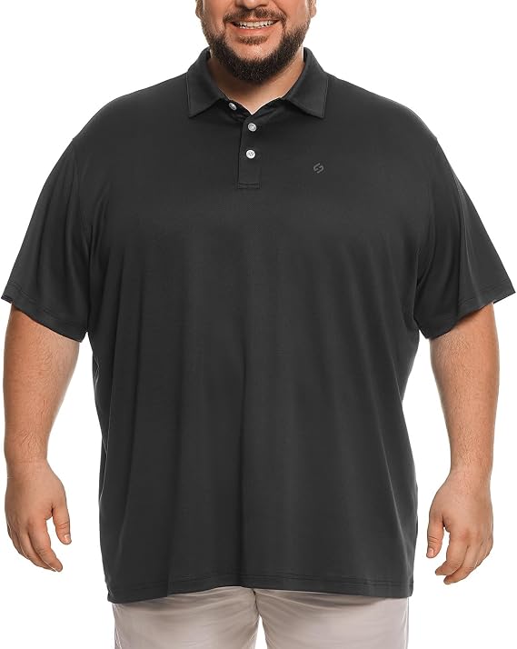 HOdo Big and Tall Mens Polo Shirt Moisture Wicking Sport Golf Shirts 2XL-8XL
