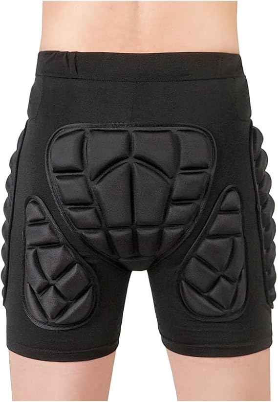 3D Hip Pad Eva Padded Shorts XS-3XL, Protector Pants Men Women, 3D Protection Padded Shorts for Snowboarding, Skating and Skiing 3D Protection Hip Butt