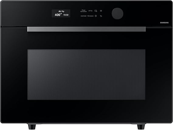 SAMSUNG 1.2 cu. ft. Countertop Convection Microwave with Air Fry, Black Glass, MC12DB8700CKAA