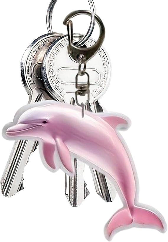 Key Chain 2D Flat-Printed Cartoon Acrylic Charm Decor