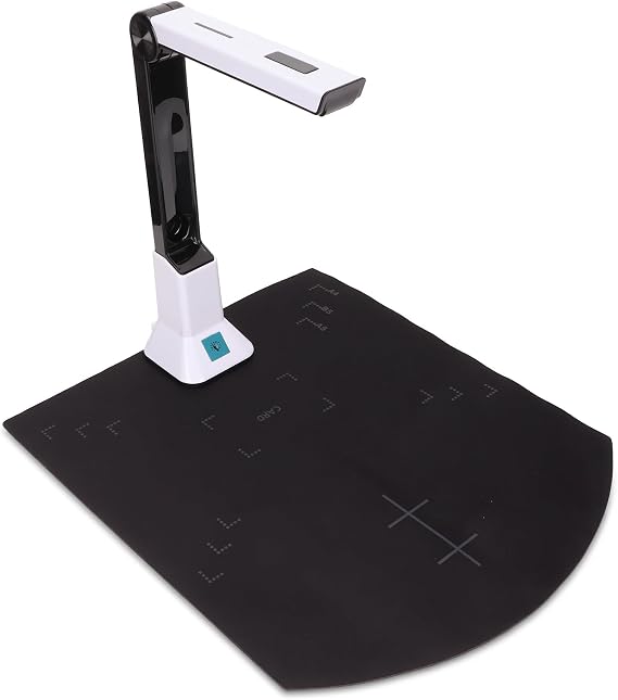 Document Camera 8MP 4K Ultra High Definition USB Document Scanner A4 Auto Focusing for Distance Learning, Video Conferencing, Remote Working, Stop Motion, etc