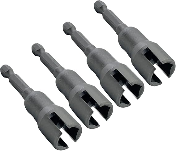 Bolt Socket Wrenches 1/4" Shank PowerWing Nut Driver Slot Wing Drill Bit for Panel Screws PowerWing Driver