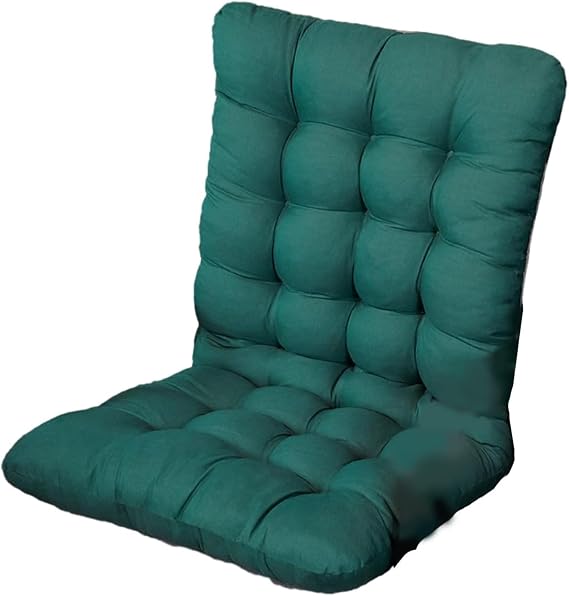 13.7727.55 Inch Small Seat Cushions for Chairs | Waterproof Fade-Resistant Chair Cushions with Ties, Soft and Comfortable Chair Cushion Chair Pads for Indoor & Outdoor, Green