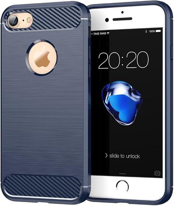 Case for iPhone 6 Case, iPhone 6S, Apple 6 Case, Ultra Slim Phone Cover with Shock-Absorption TPU Rubber Protective Cases for iPhone 6 Navy Blue