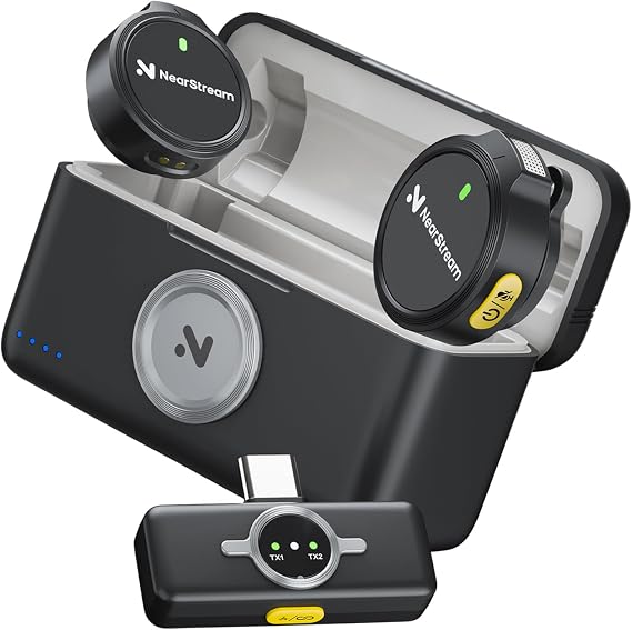 NearStream Wireless Lavalier Microphone for iPhone, Android and PC, AWM25T