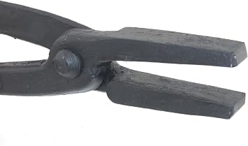 Picard Blacksmith Tongs, Flat Nosed, 24" Long - C35 Steel, 1600g, For Material Thickness 17 to 18 mm, Blacksmith Forge, Blacksmith Tools