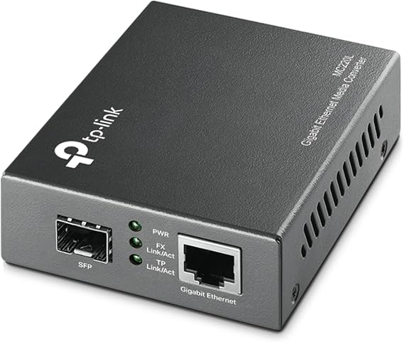 TP-Link MC220L, Gigabit SFP to RJ45 Fiber Media Converter