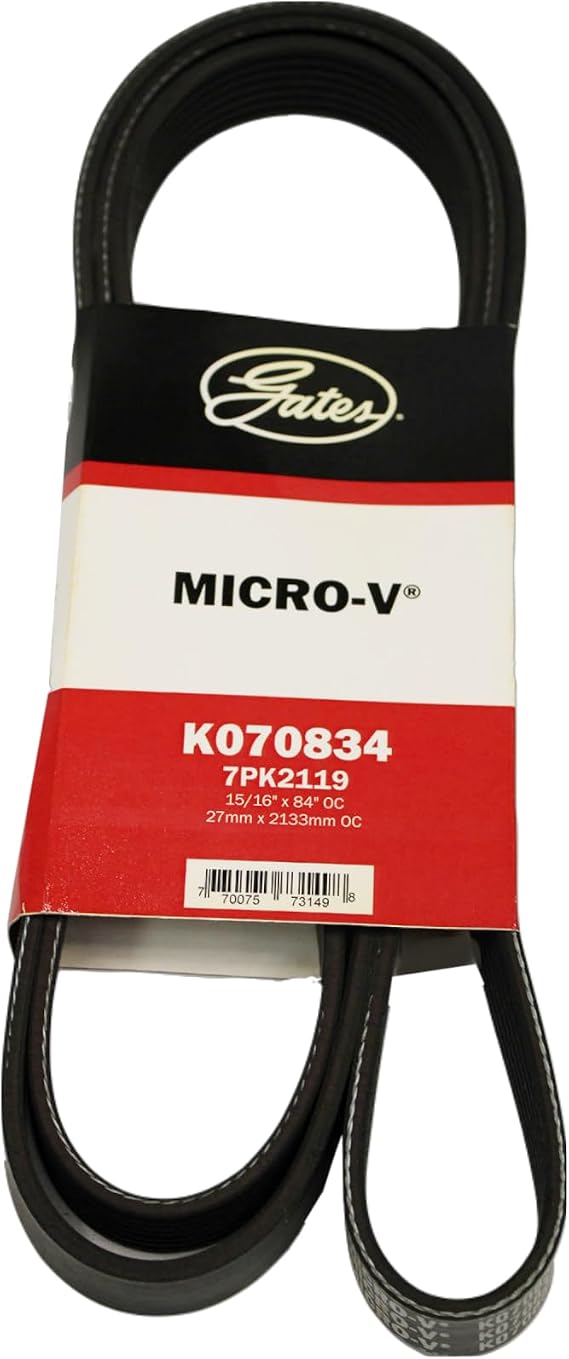 Gates K070834 Micro V Serpentine Drive Belt
