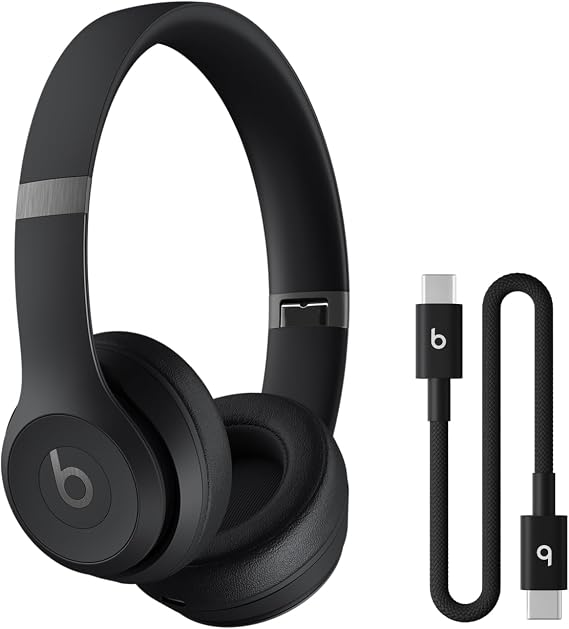 Beats Studio Pro - Wireless Bluetooth Noise Cancelling Headphones with USB-C Charging Cable (20 cm) - Jet Black