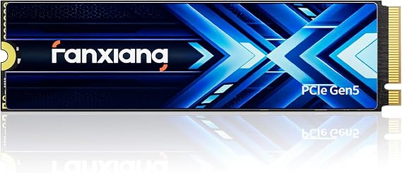 fanxiang 4TB PCIe 5.0 x4 NVMe M.2 SSD,Up to 14000 MB/s,DRAM Cache and SLC NAND,High Performance Solid State Drive for AI Applications, Gaming, PC, Laptop