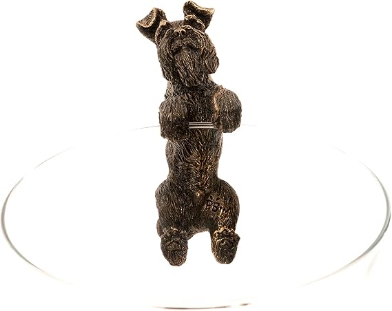 Pot Buddies Handmade Schnauzer Figure Plant Pot Hanger - Decorative Hanging Garden Ornament - Flower Planter