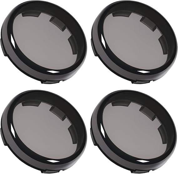 Amazicha Smoke Bullet Turn Signal Light Lens Cover Upgraded Anti-scratch Lenses Compatible for Harley Davidson Sportster, Softail, Road King, Road Glide, Street Glide, Electra Glide 2000-2024