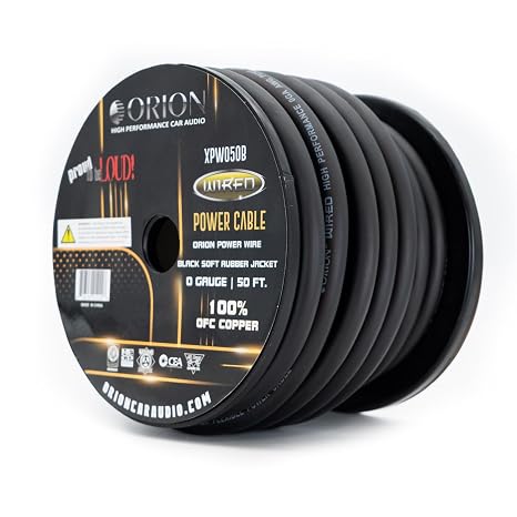 ORION Wired XPW050B OFC 100% True American Standard 0-Gauge Wire