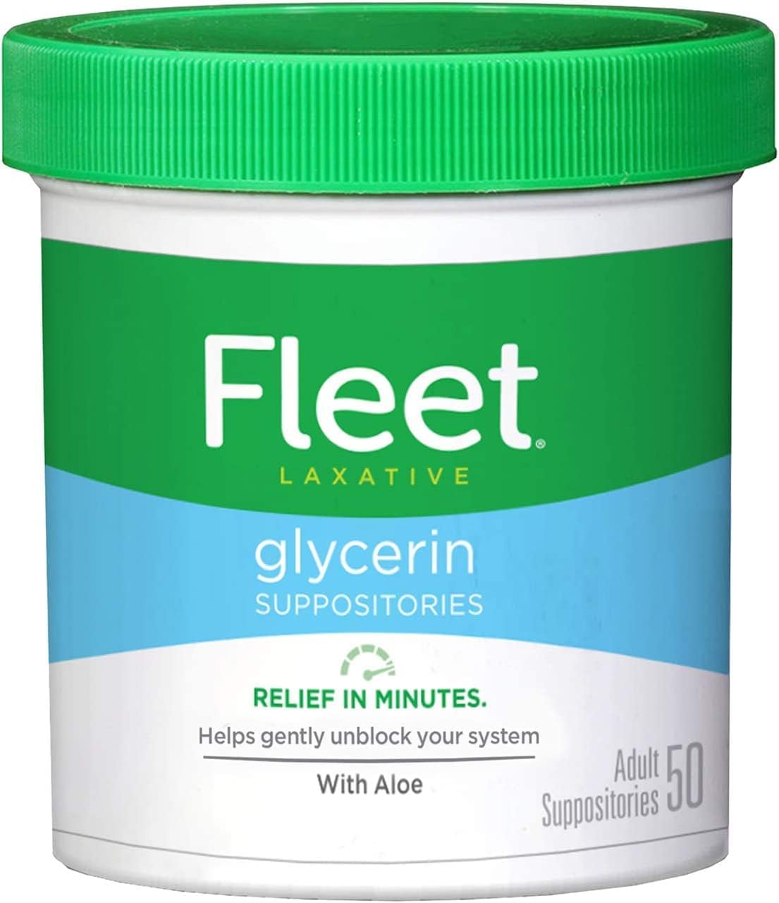 Fleet Adult Glycerin Suppositories 50-Count 2-Pack