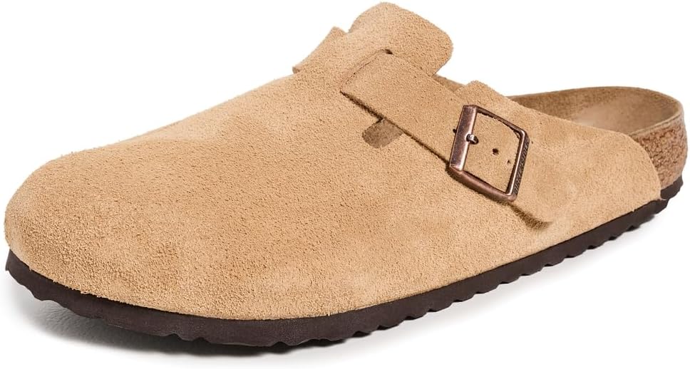 Birkenstock Men's Boston Clogs, Latte Cream, 10 Medium US